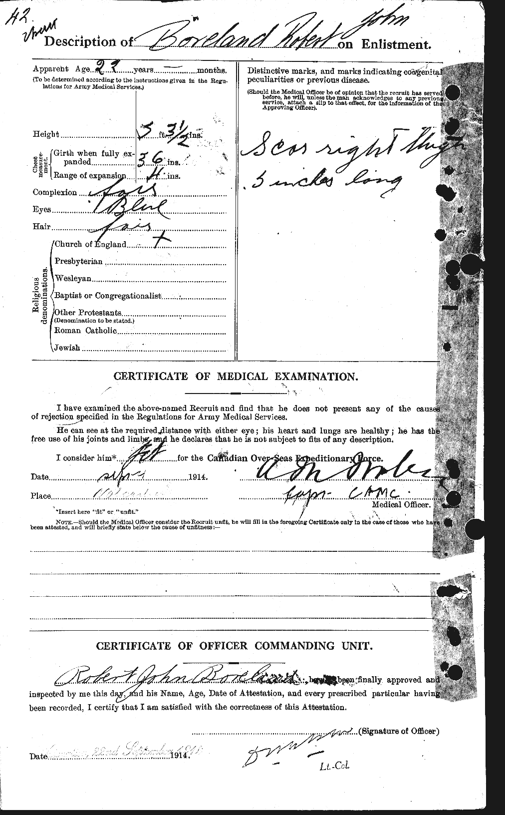 Personnel Records of the First World War - CEF 252360b