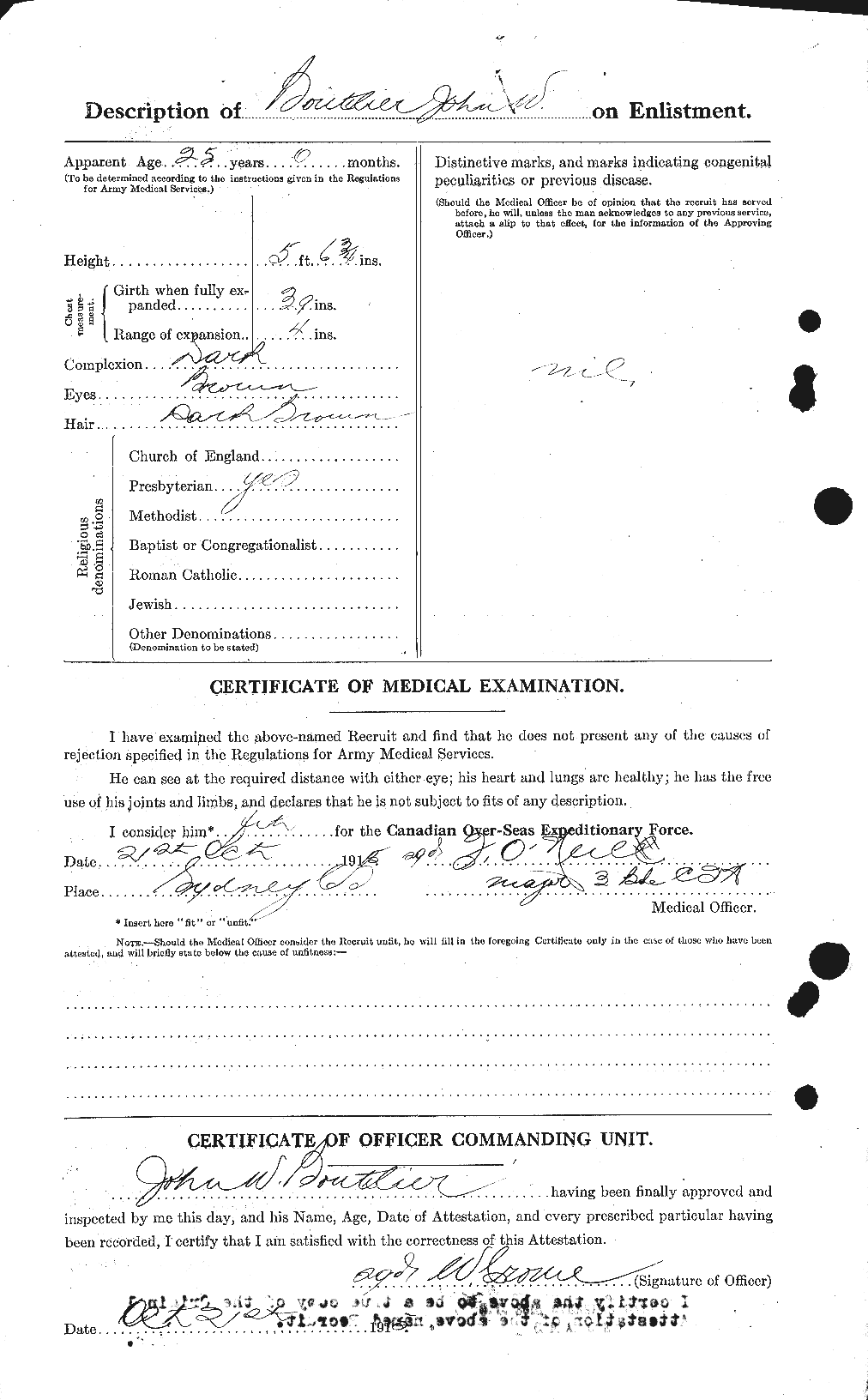 Personnel Records of the First World War - CEF 254235b