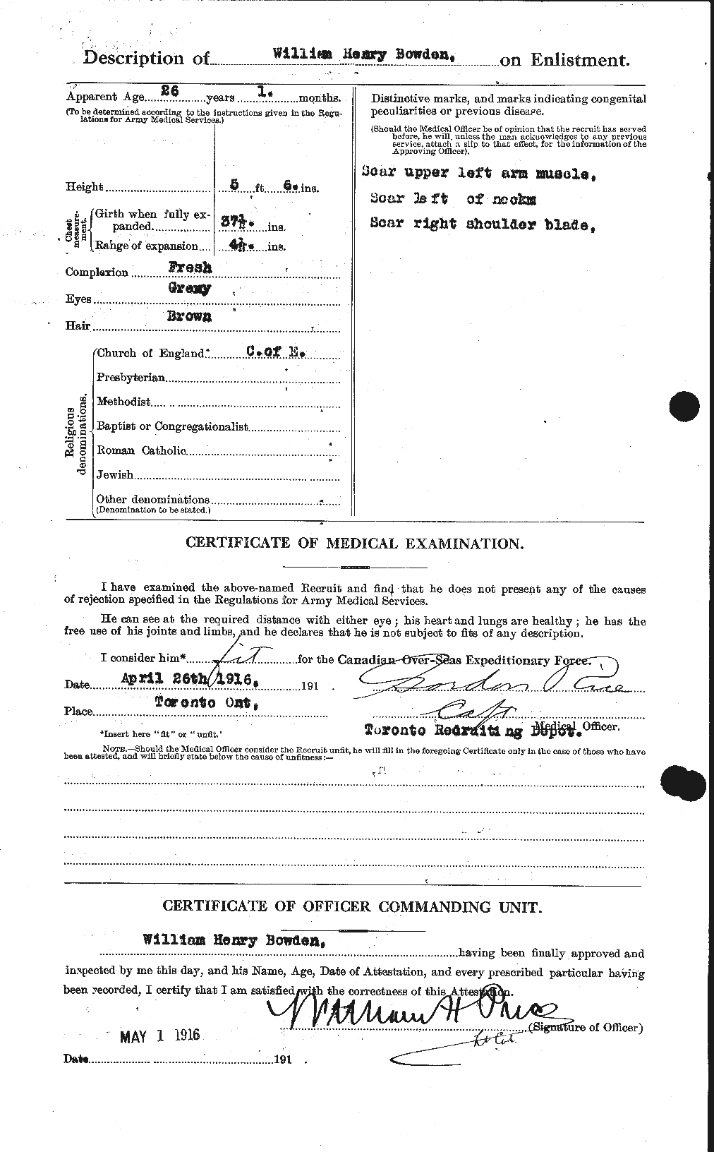 Personnel Records of the First World War - CEF 255300b