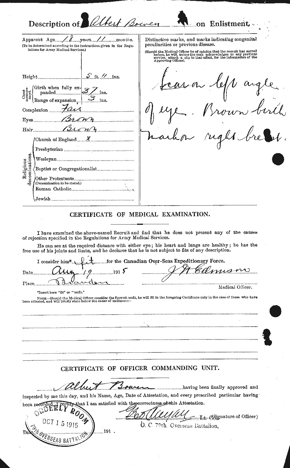 Personnel Records of the First World War - CEF 255345b