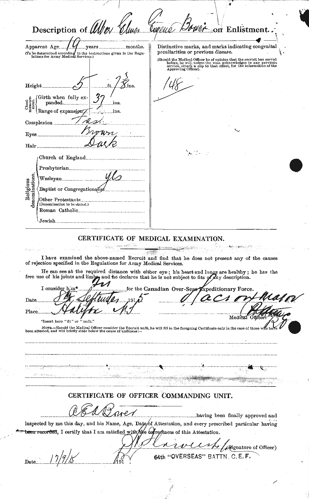 Personnel Records of the First World War - CEF 255346b