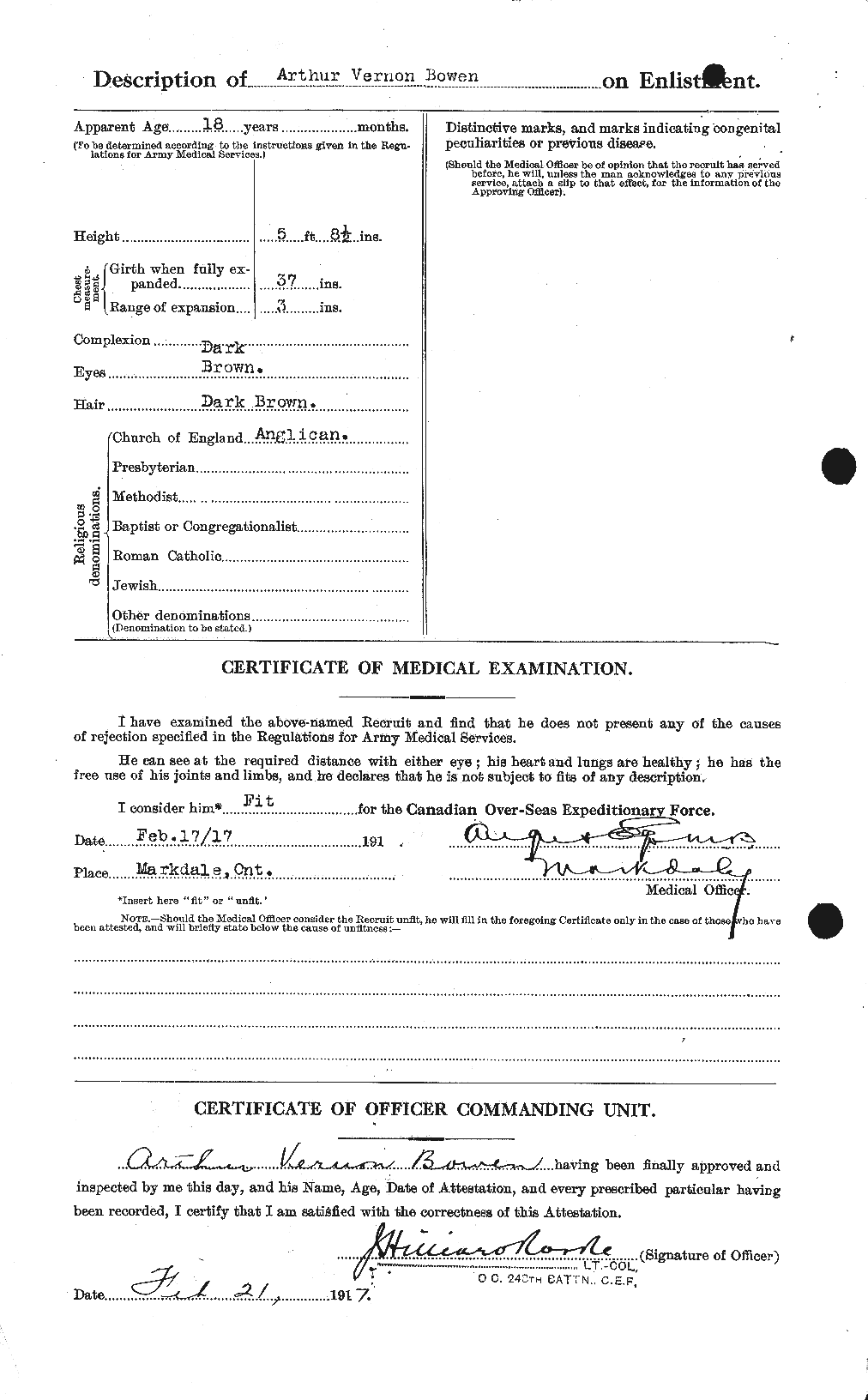 Personnel Records of the First World War - CEF 255356b