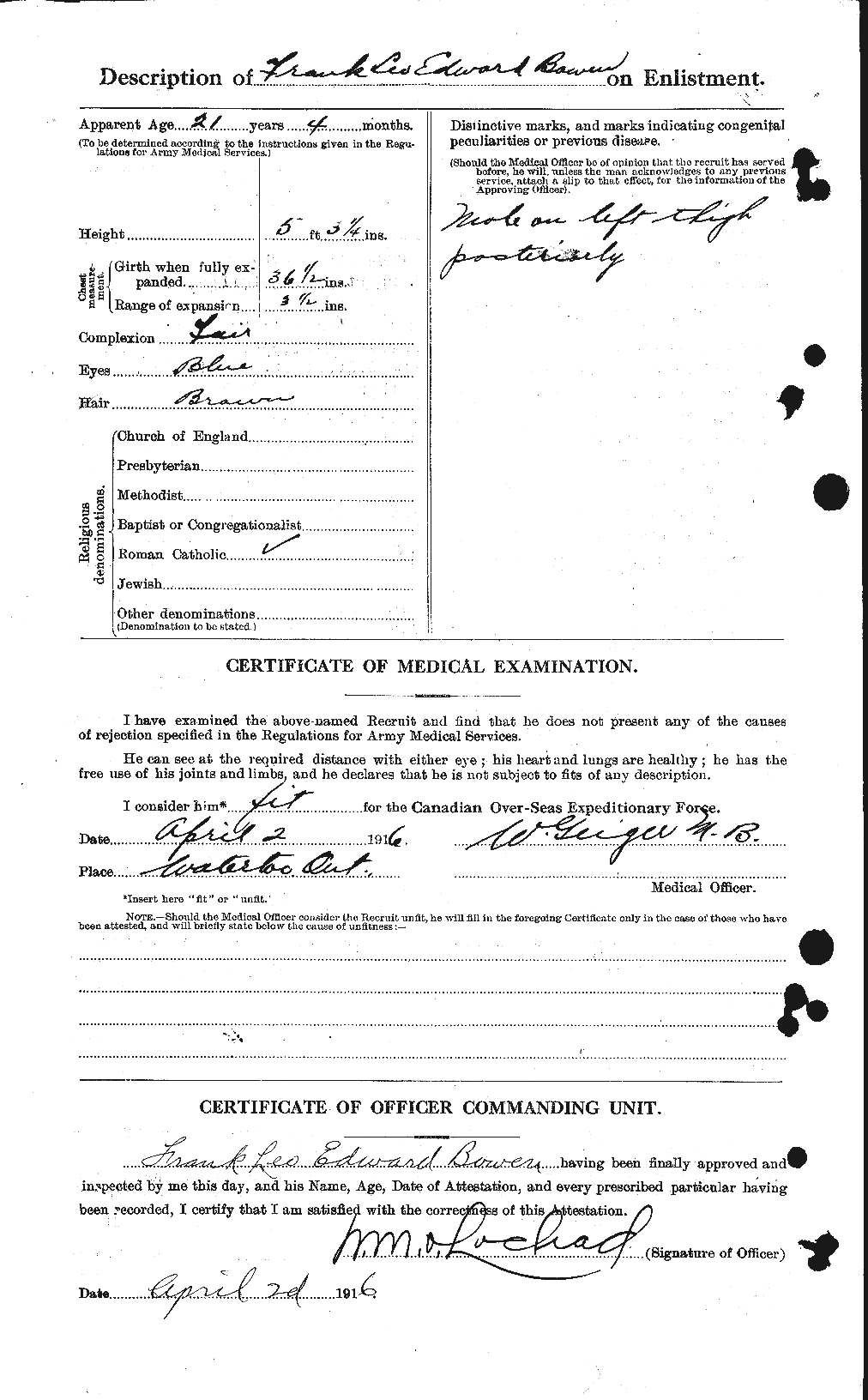 Personnel Records of the First World War - CEF 255389b