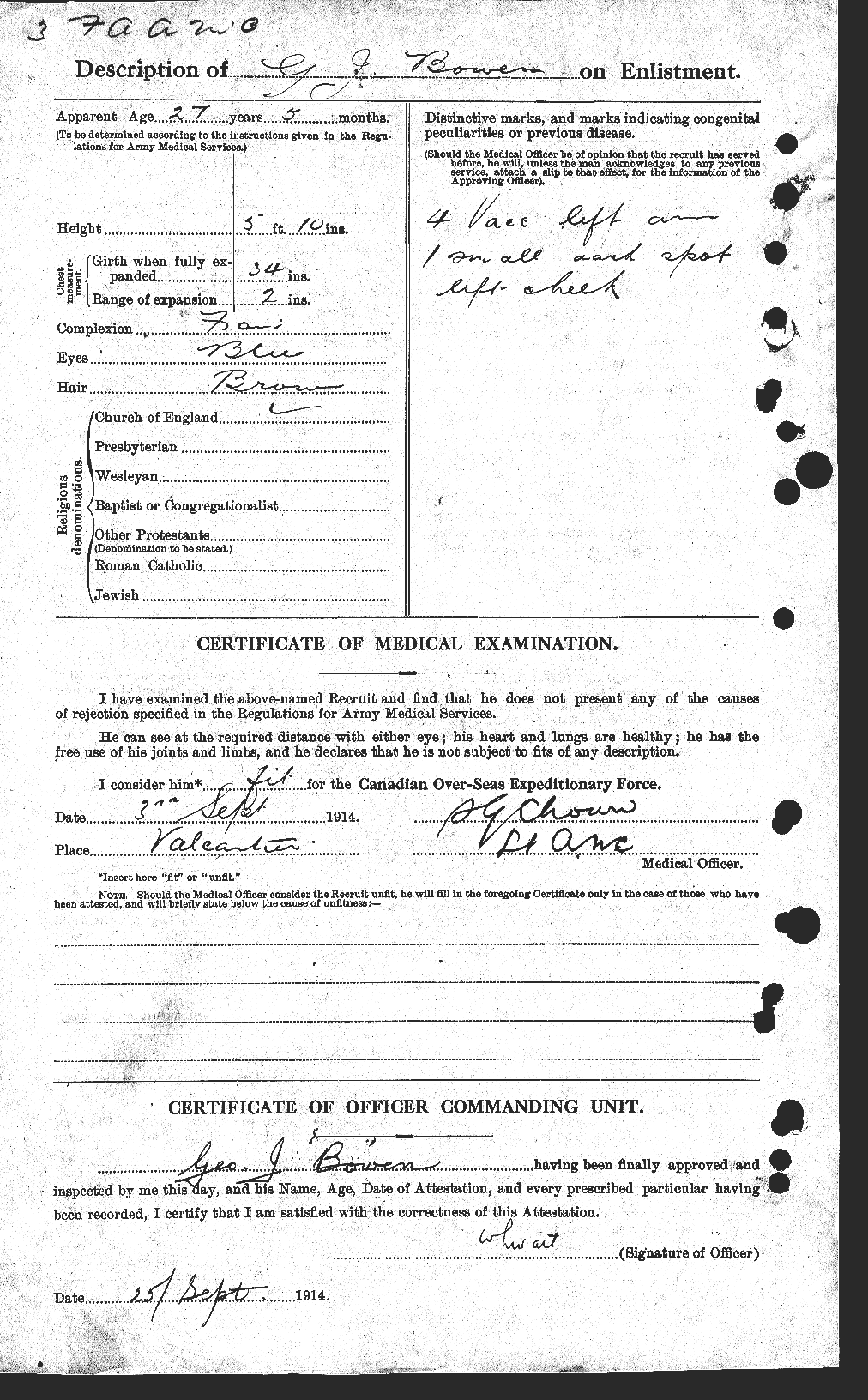 Personnel Records of the First World War - CEF 255401b