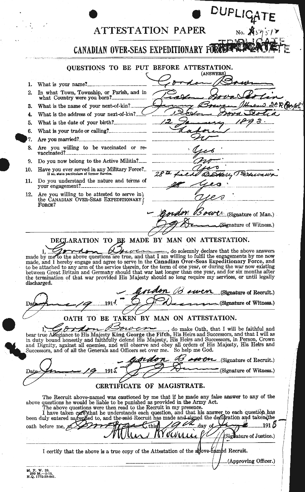 Personnel Records of the First World War - CEF 255405a