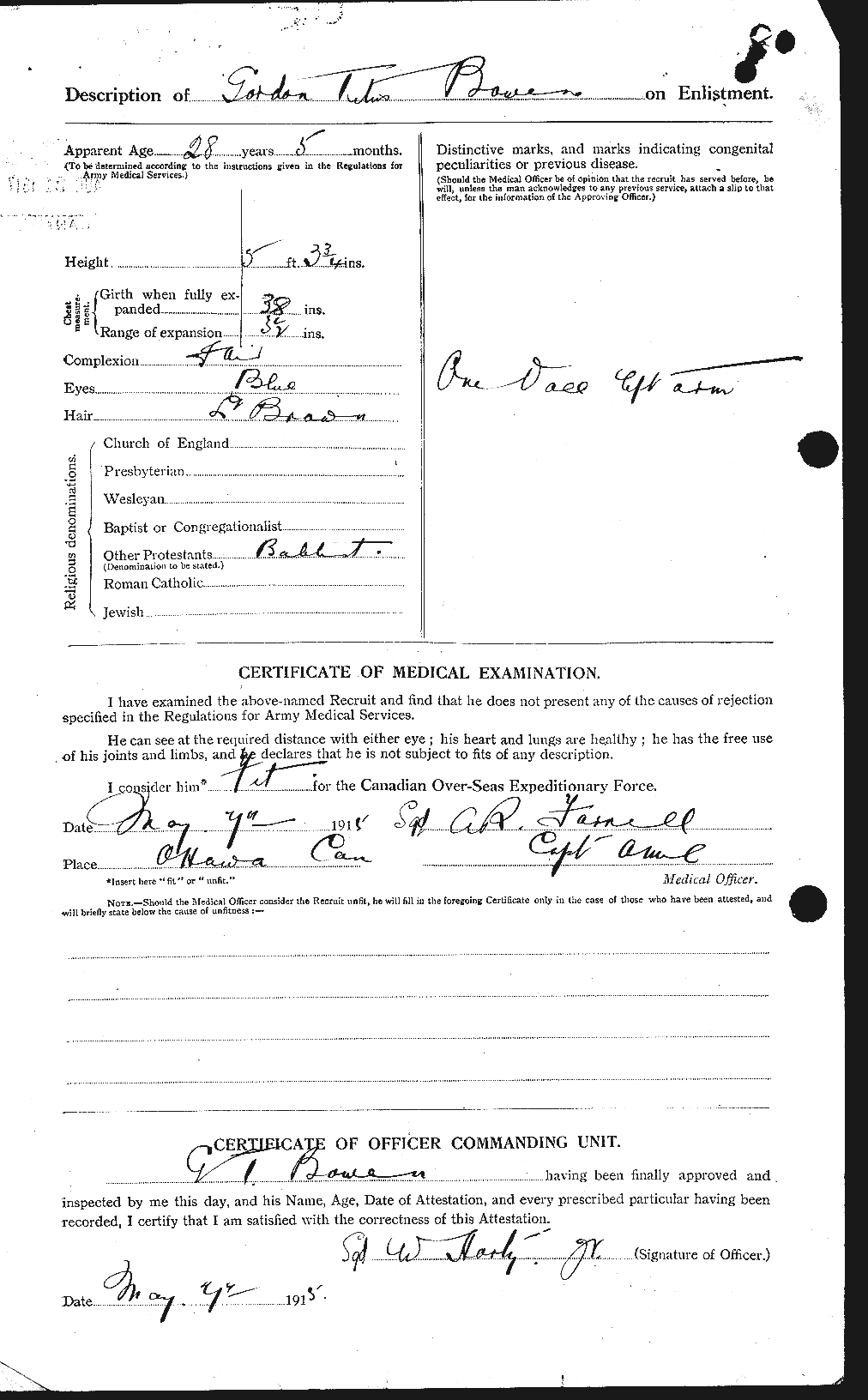Personnel Records of the First World War - CEF 255407b