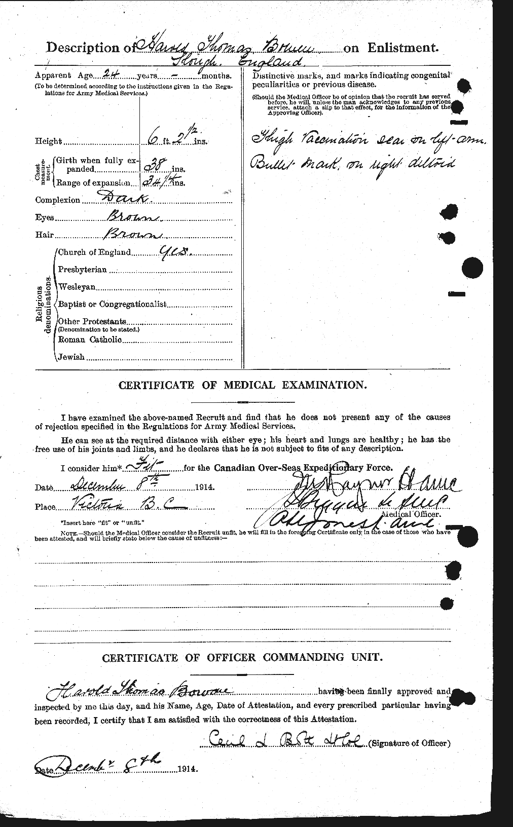Personnel Records of the First World War - CEF 255411b