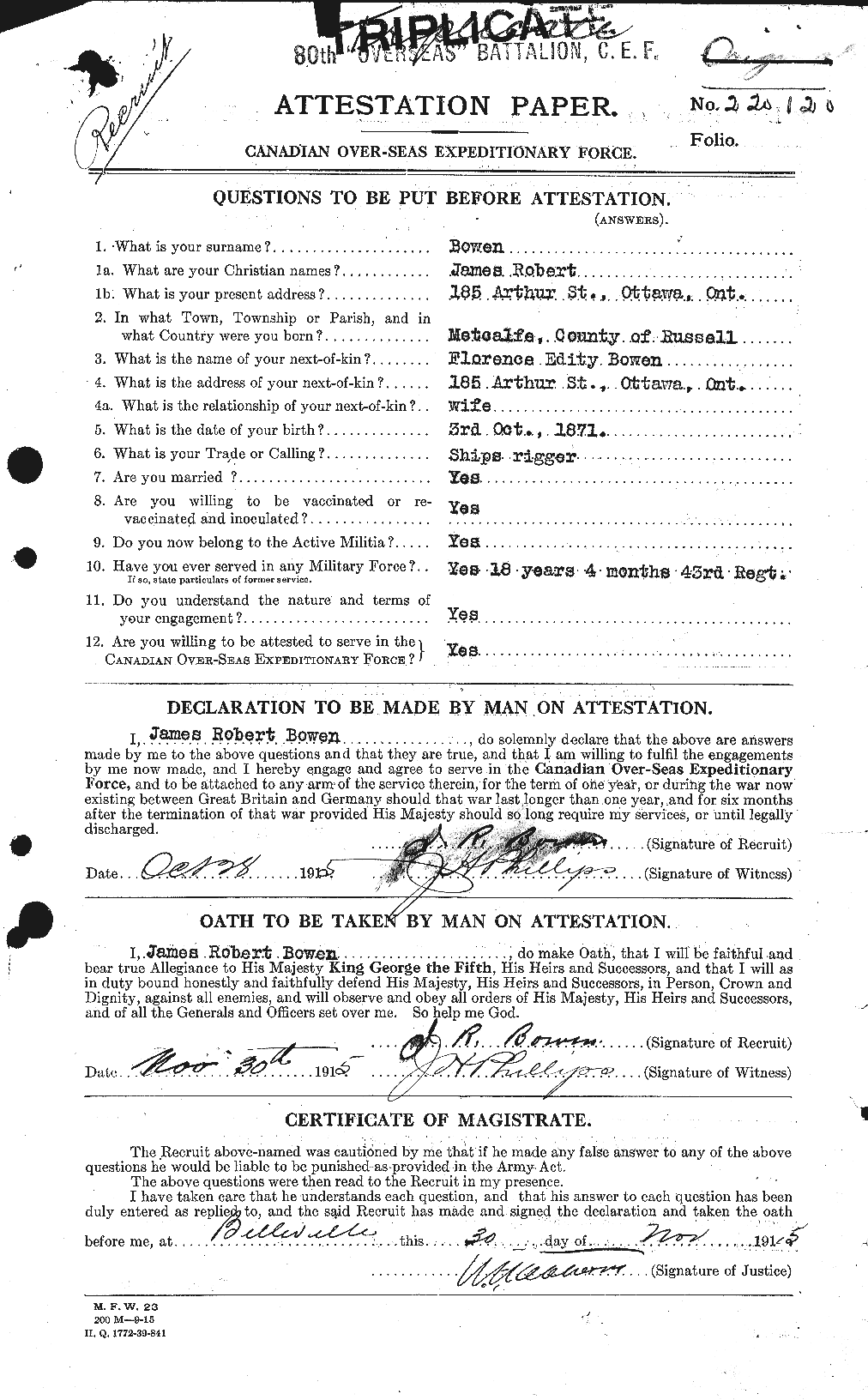 Personnel Records of the First World War - CEF 255429a