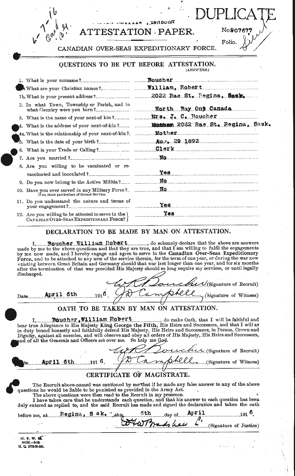 Personnel Records of the First World War - CEF 255604a