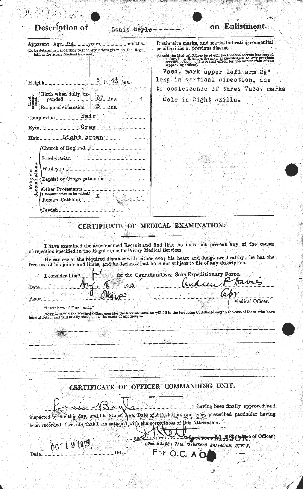 Personnel Records of the First World War - CEF 255935b