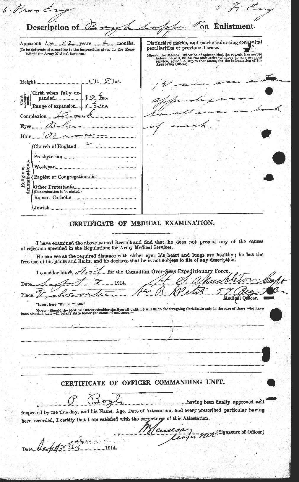 Personnel Records of the First World War - CEF 255943b