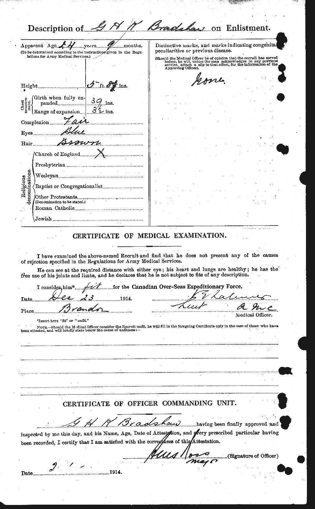 Personnel Records of the First World War - CEF 256626b