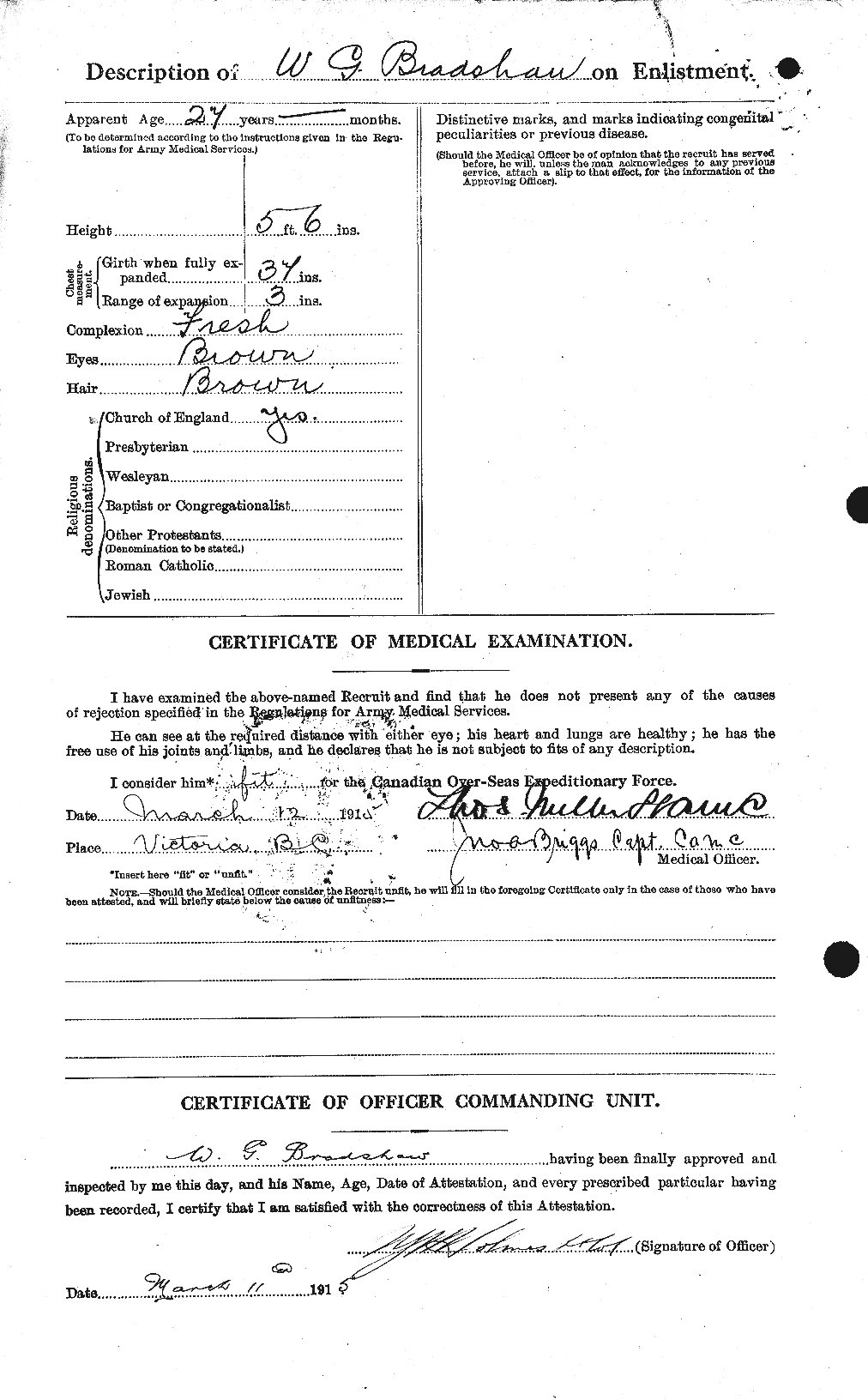 Personnel Records of the First World War - CEF 256697b
