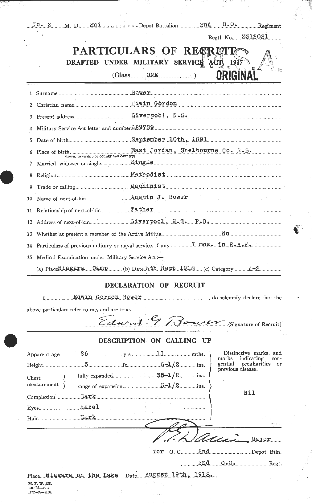 Personnel Records of the First World War - CEF 256724a