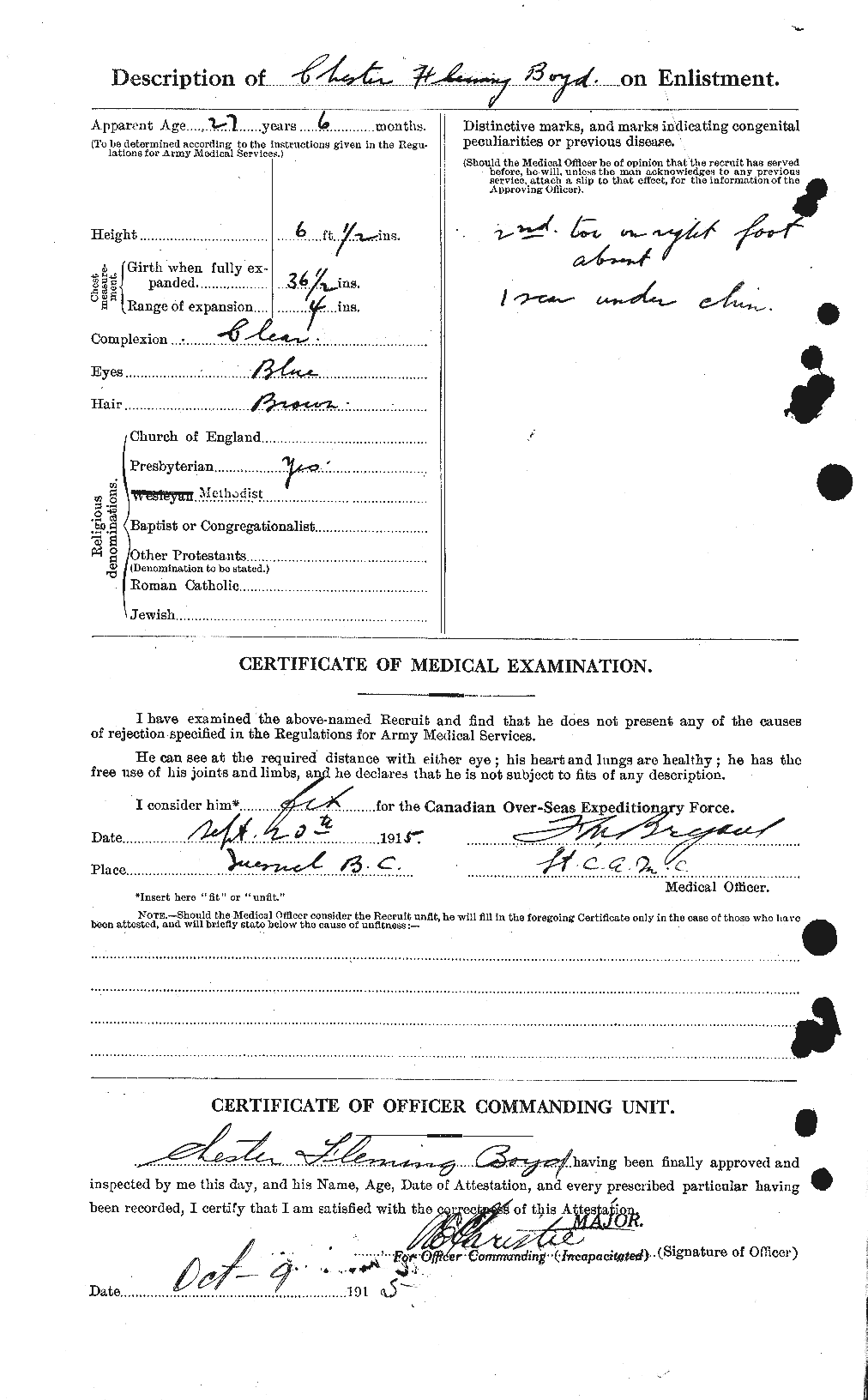 Personnel Records of the First World War - CEF 256928b