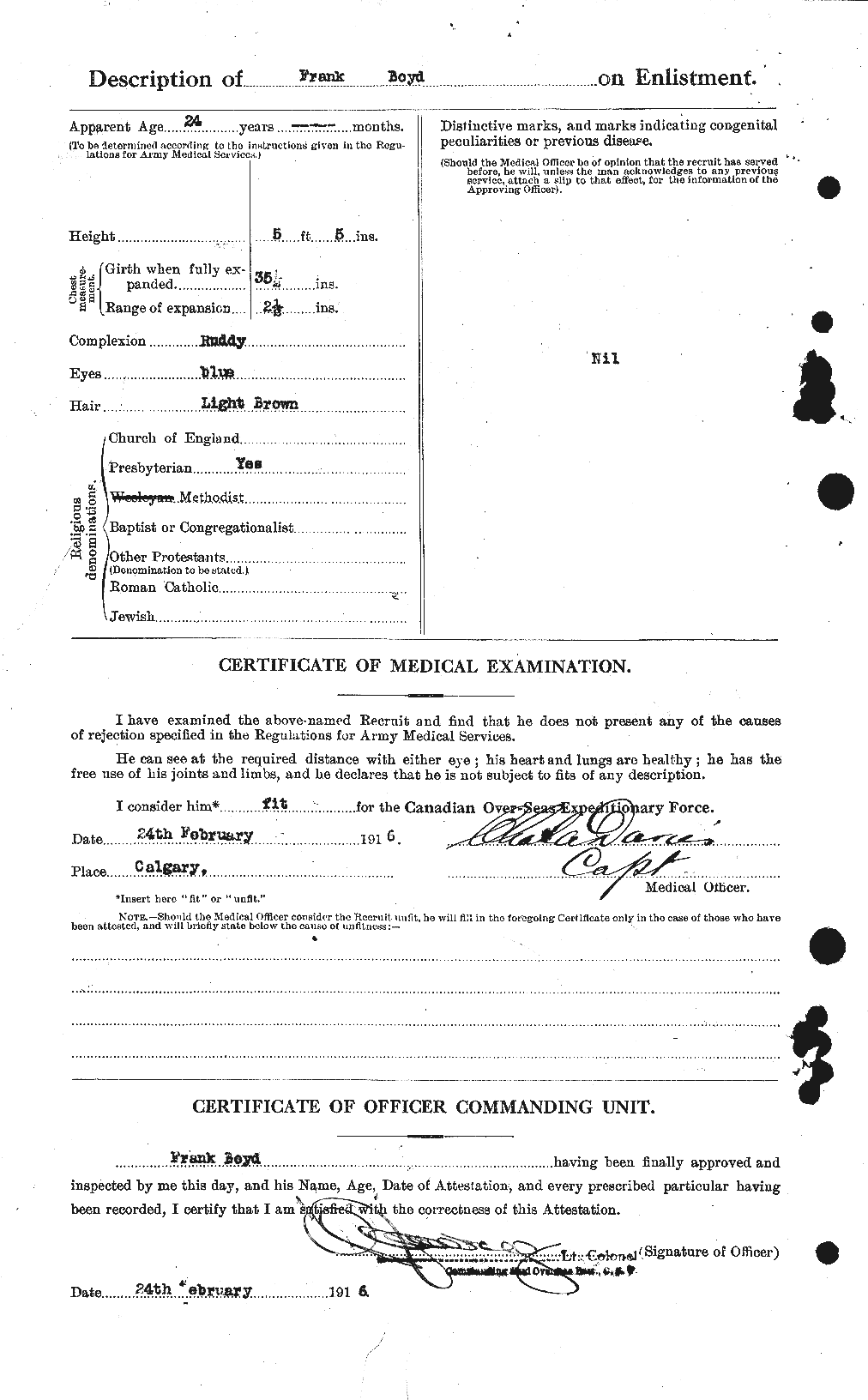 Personnel Records of the First World War - CEF 256973b