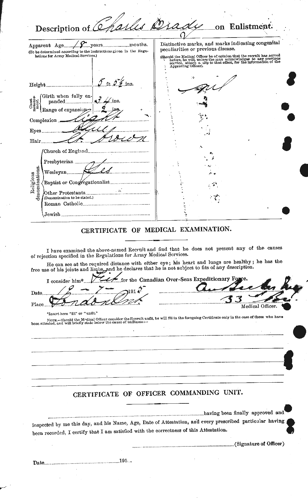 Personnel Records of the First World War - CEF 257123b