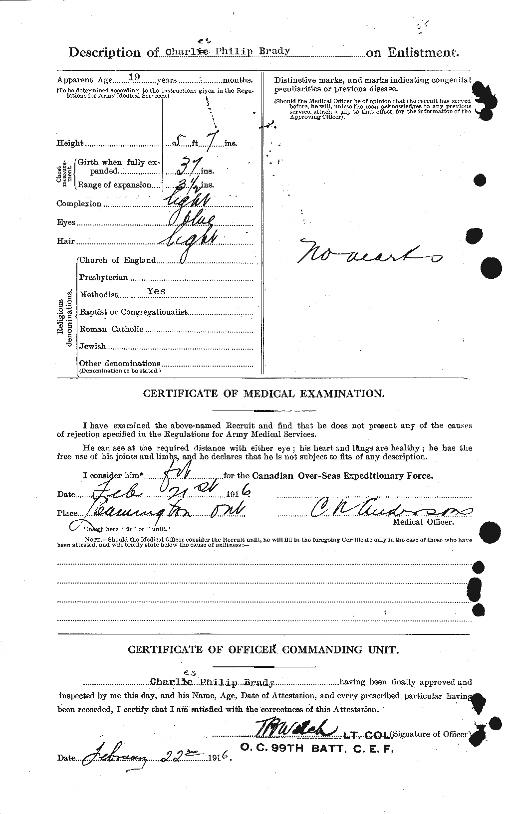 Personnel Records of the First World War - CEF 257124b