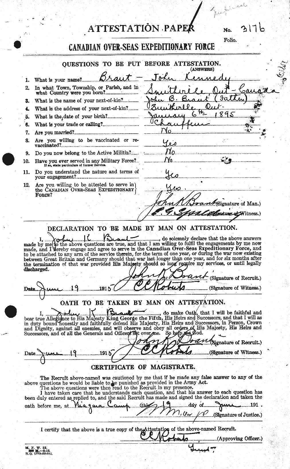 Personnel Records of the First World War - CEF 257859a
