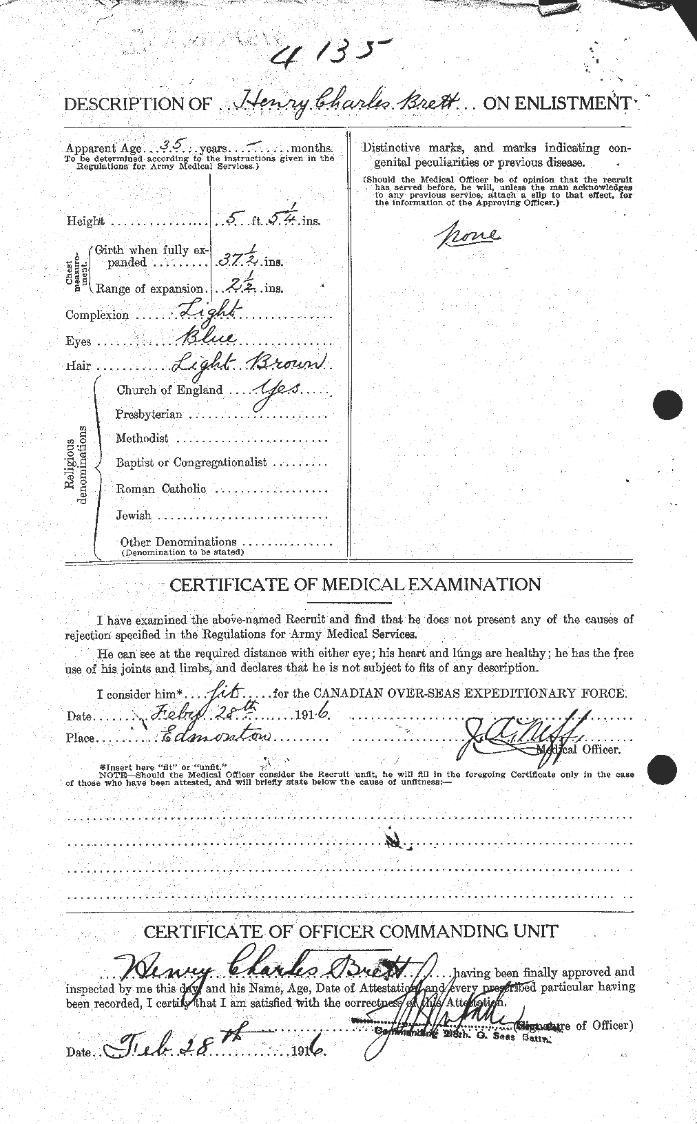Personnel Records of the First World War - CEF 258832b