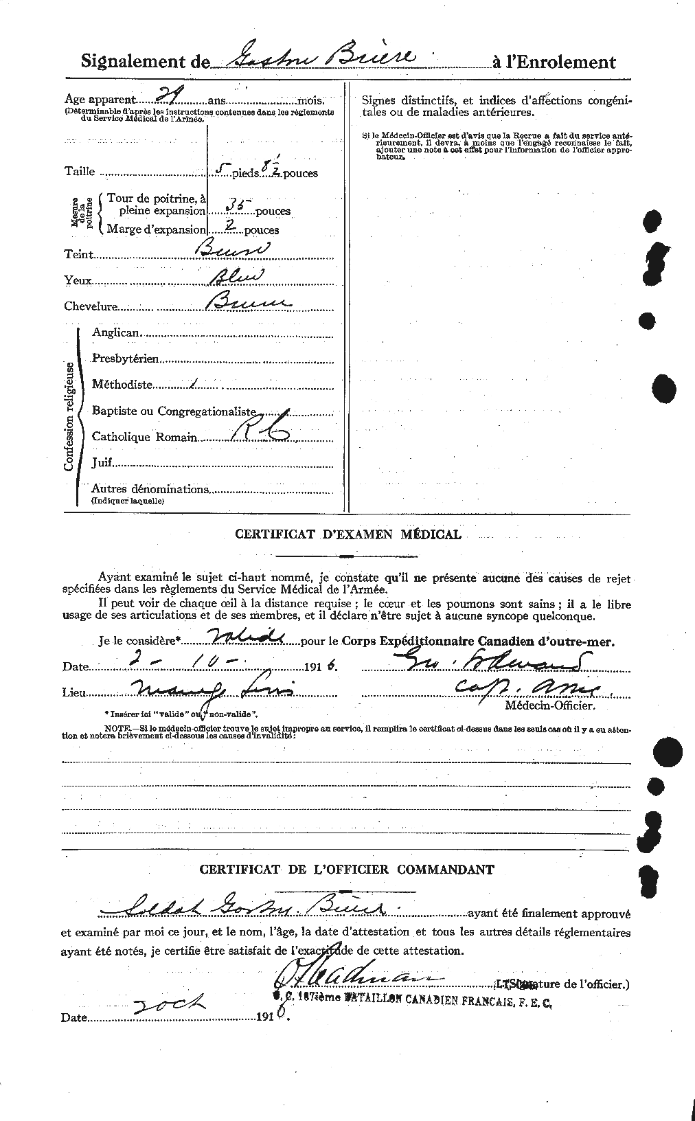 Personnel Records of the First World War - CEF 259973b