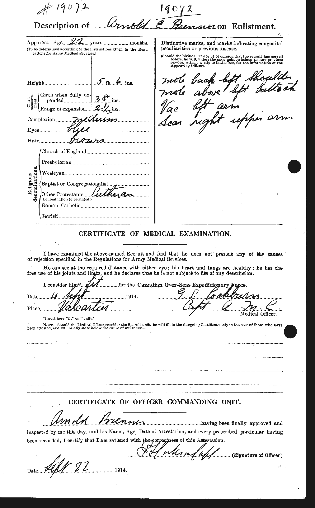 Personnel Records of the First World War - CEF 260225b