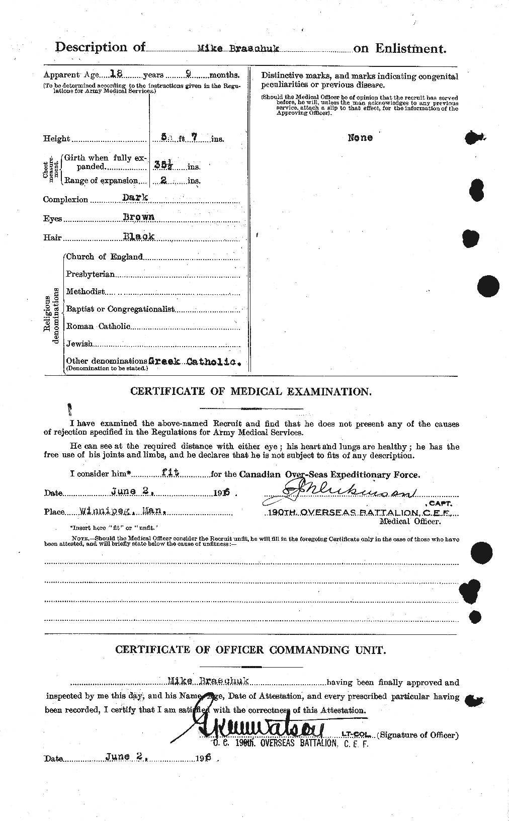 Personnel Records of the First World War - CEF 260415b