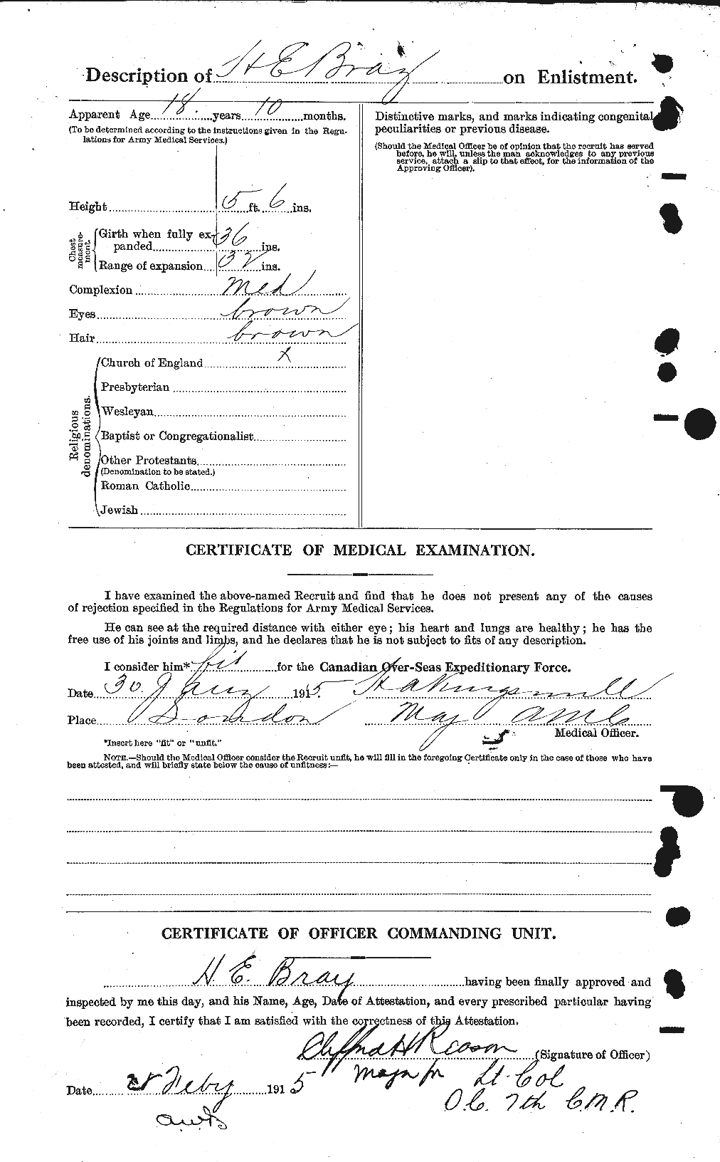 Personnel Records of the First World War - CEF 260737b