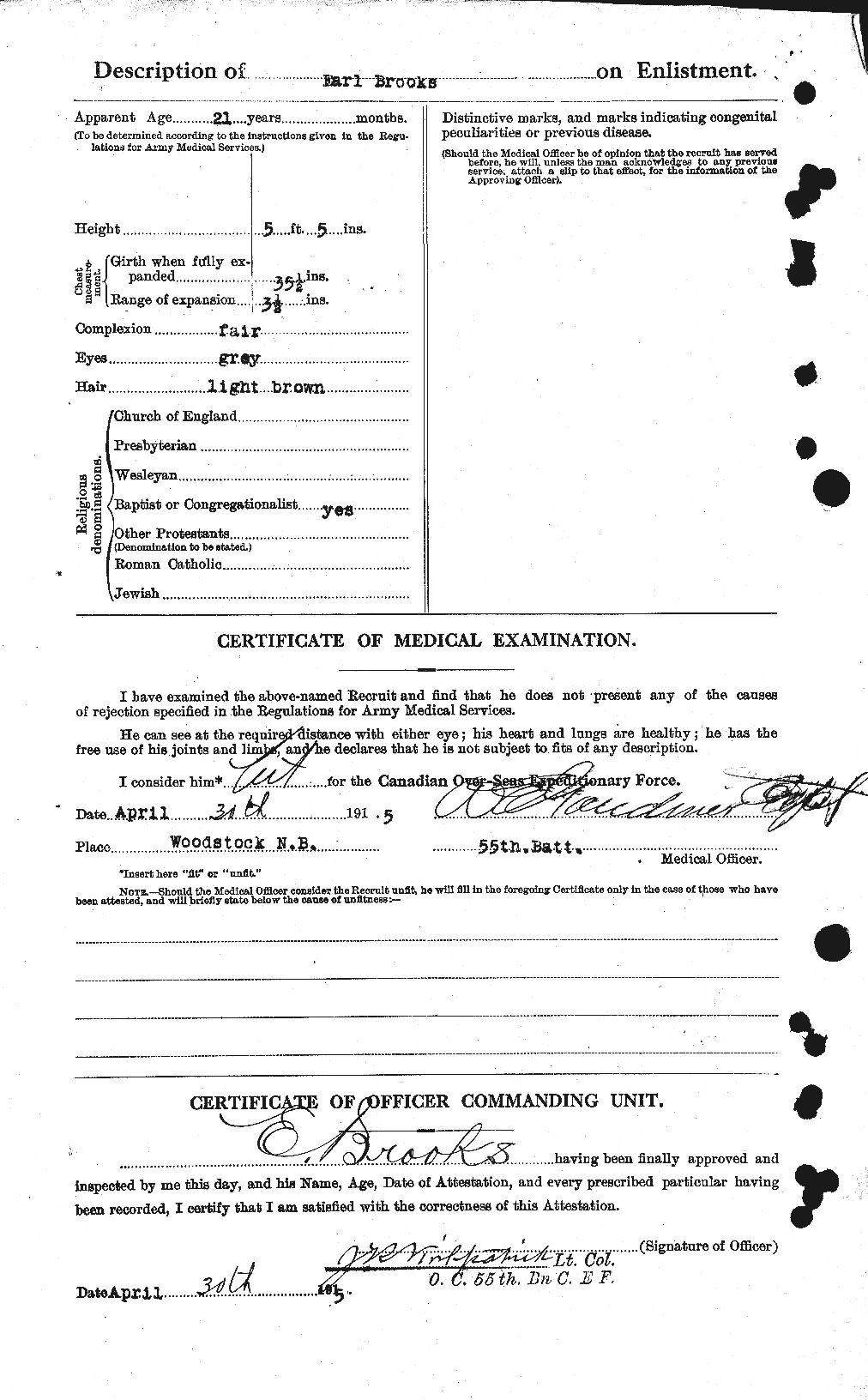 Personnel Records of the First World War - CEF 261559b