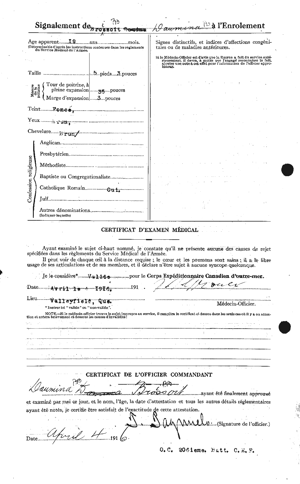 Personnel Records of the First World War - CEF 262098b