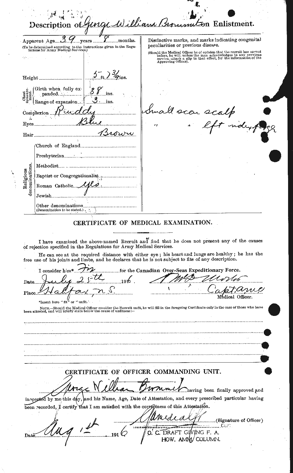 Personnel Records of the First World War - CEF 262196b