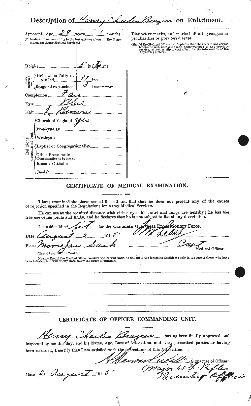 Personnel Records of the First World War - CEF 262483b