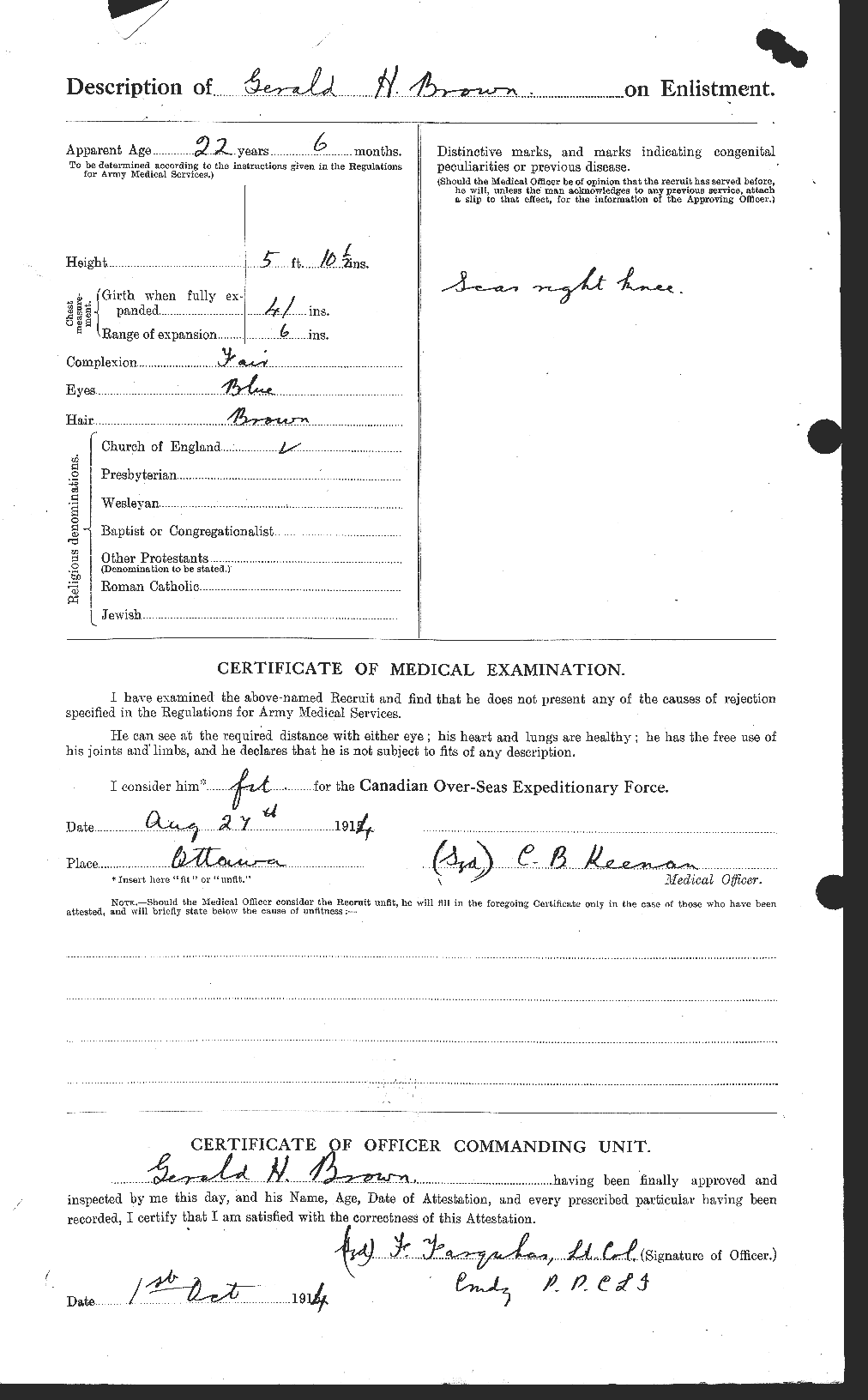 Personnel Records of the First World War - CEF 262604b