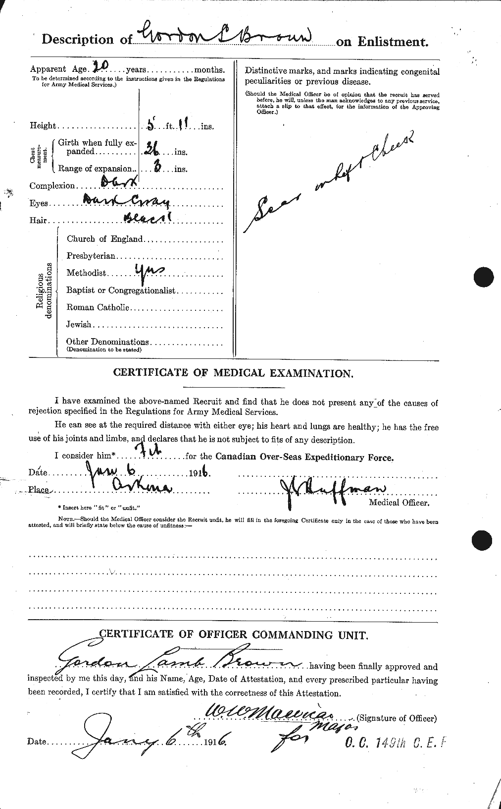 Personnel Records of the First World War - CEF 262639b