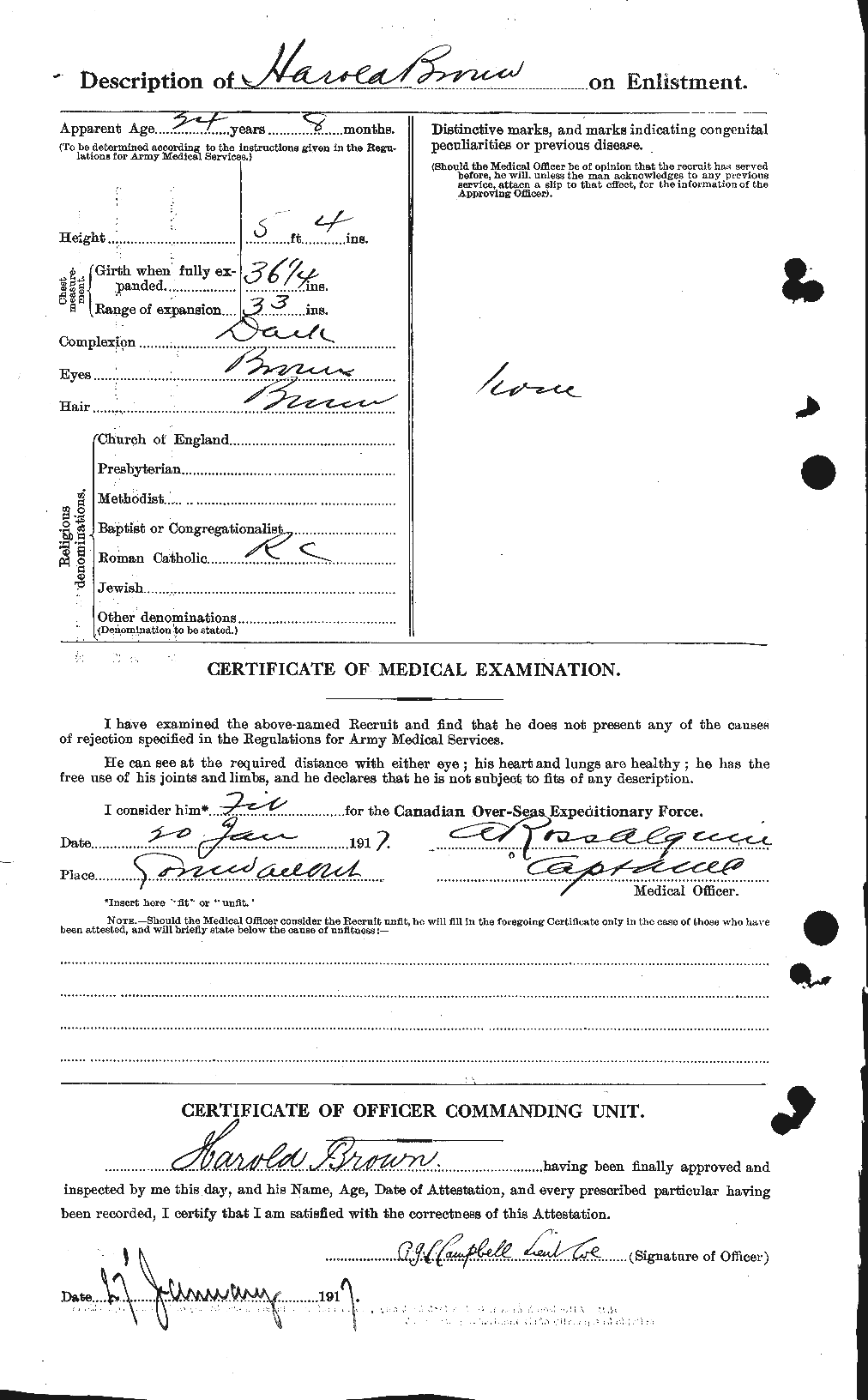 Personnel Records of the First World War - CEF 262667b