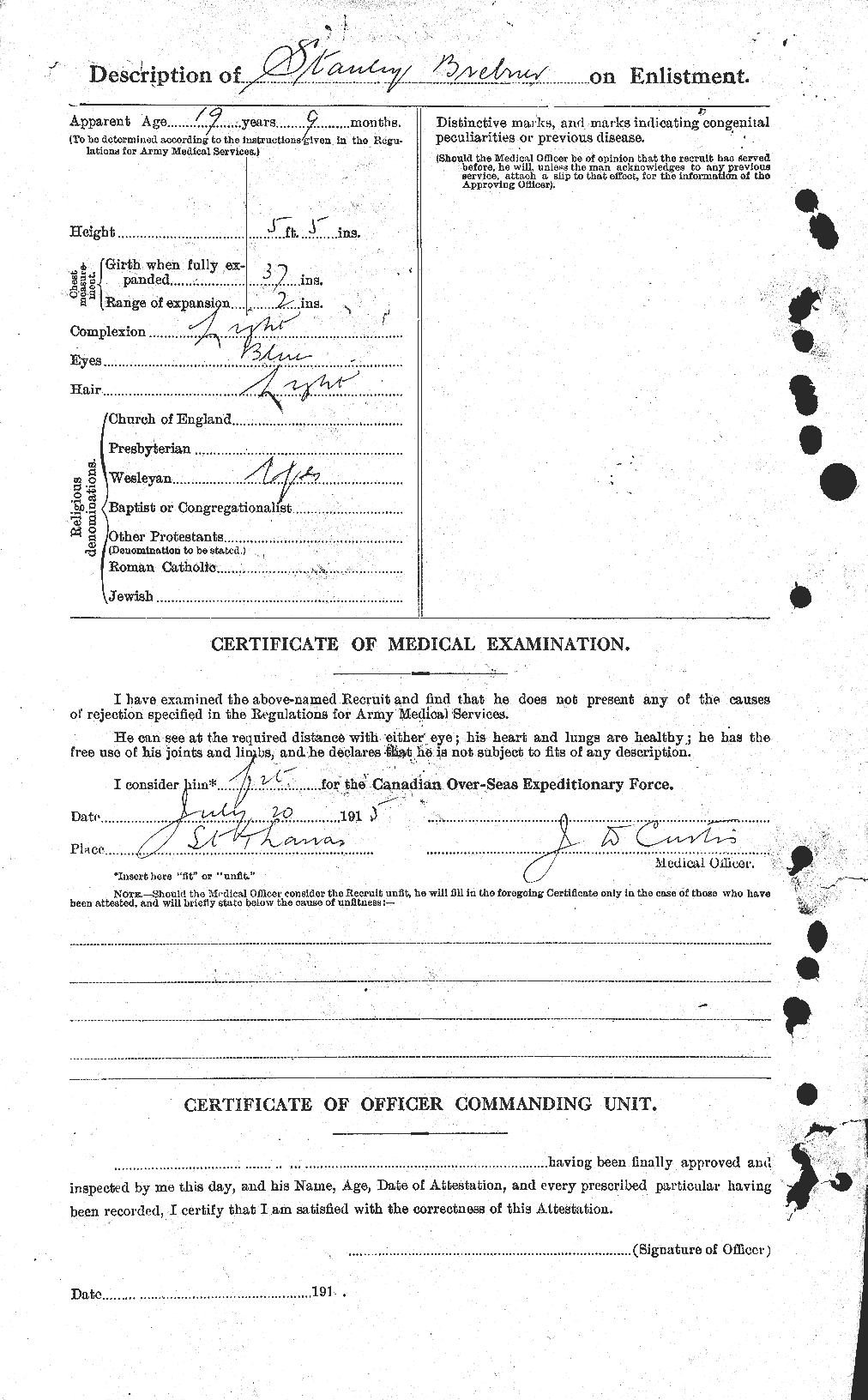Personnel Records of the First World War - CEF 262852b