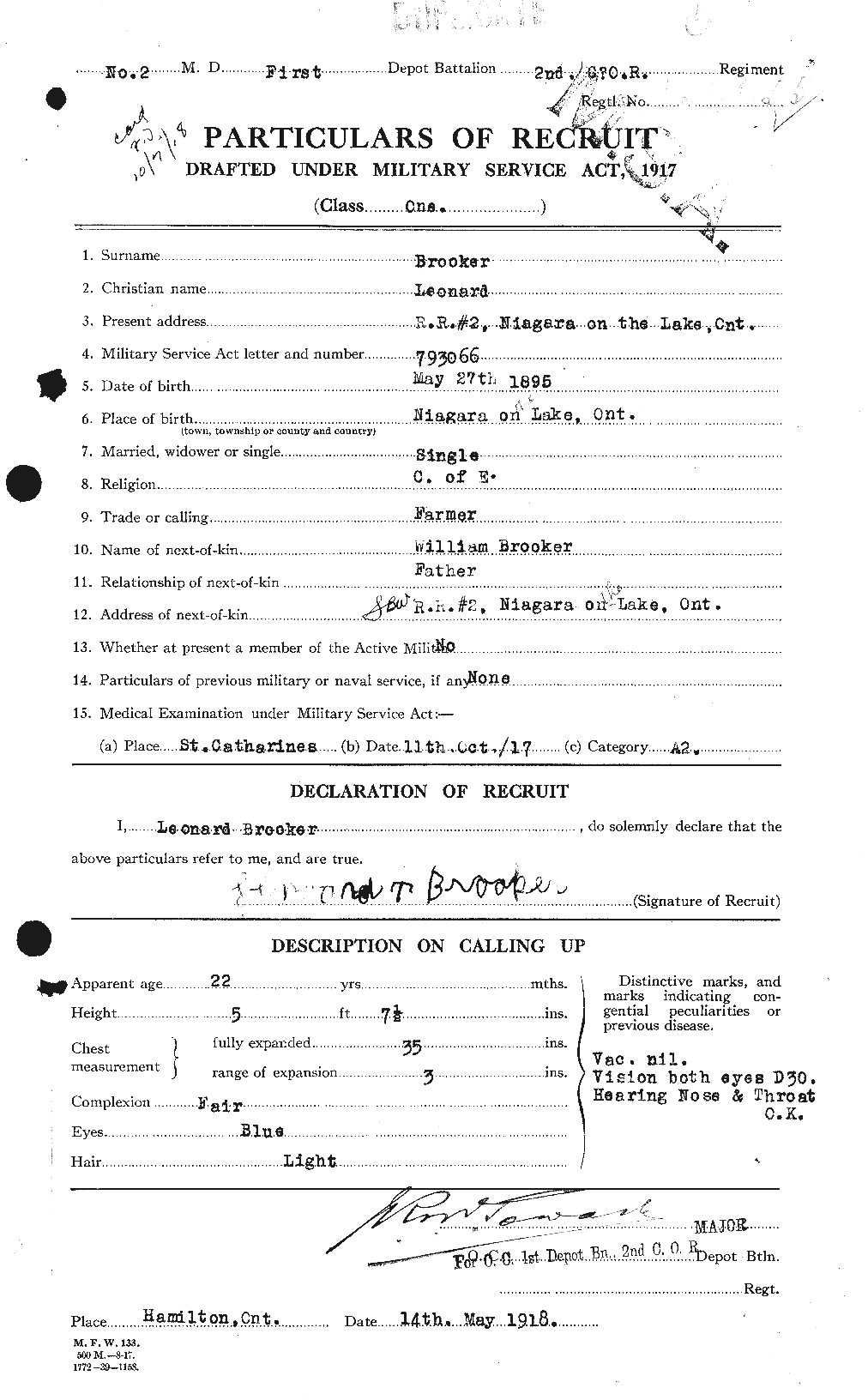 Personnel Records of the First World War - CEF 263048a