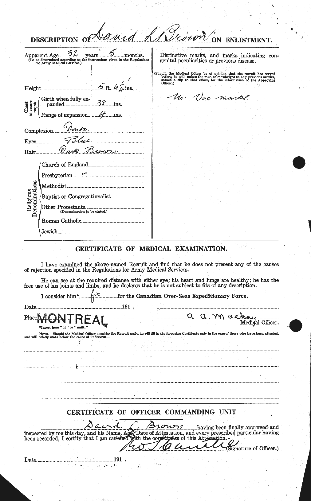 Personnel Records of the First World War - CEF 263251b