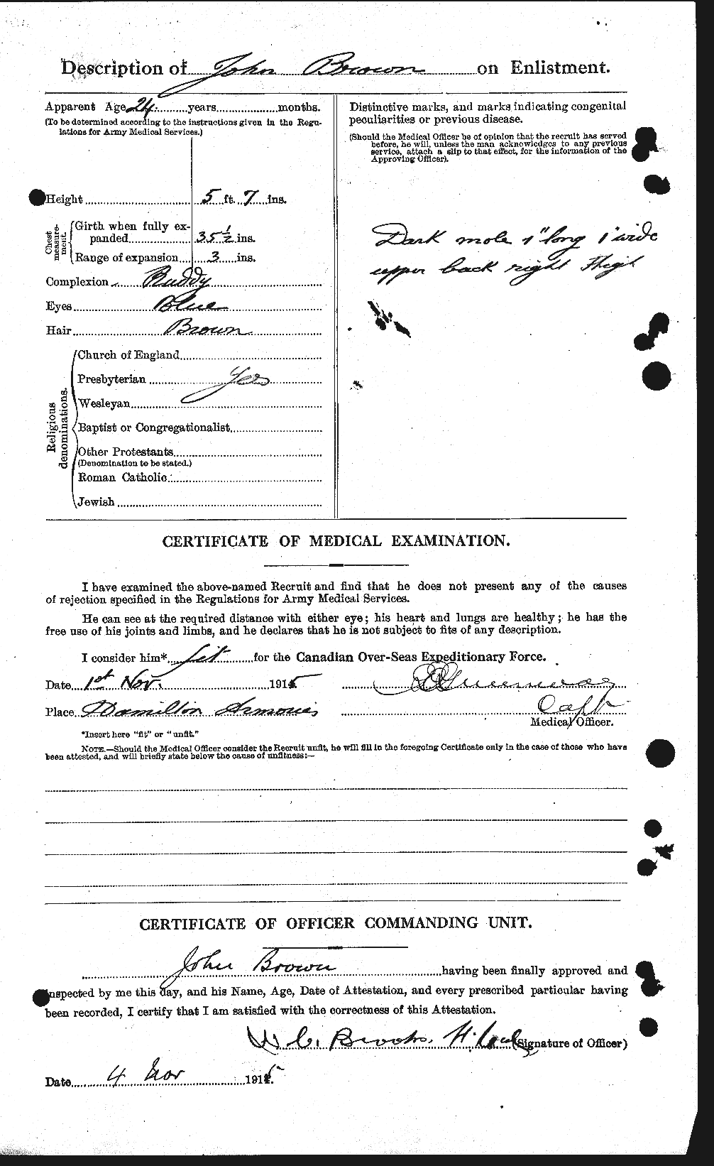 Personnel Records of the First World War - CEF 263893b