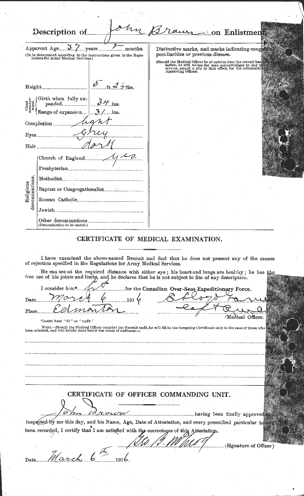 Personnel Records of the First World War - CEF 263897b