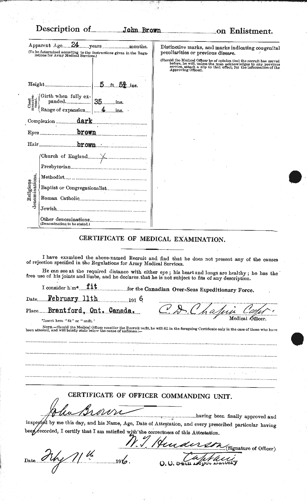 Personnel Records of the First World War - CEF 263904b