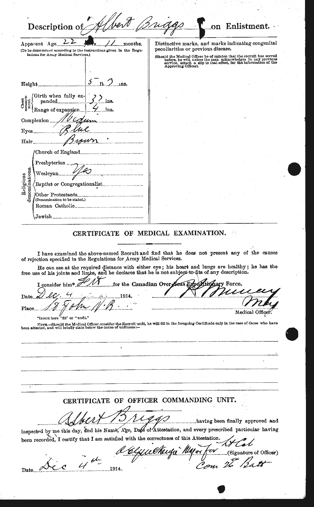 Personnel Records of the First World War - CEF 263953b