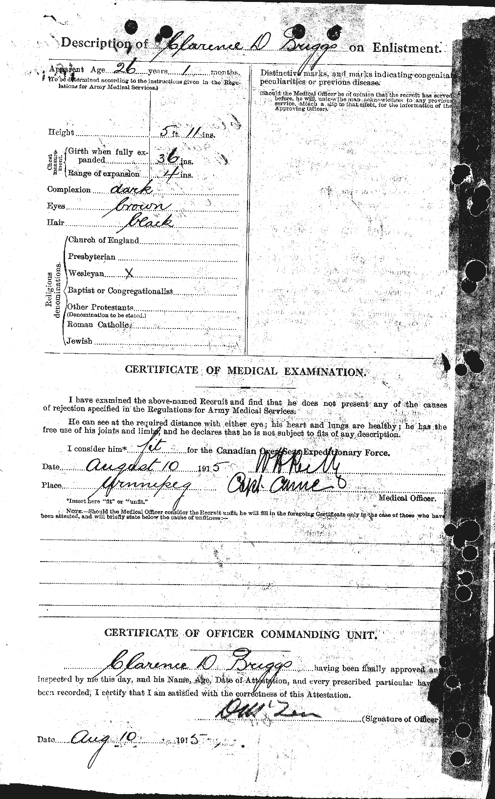 Personnel Records of the First World War - CEF 263983b