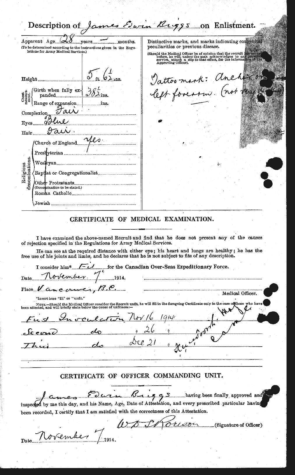 Personnel Records of the First World War - CEF 264040b
