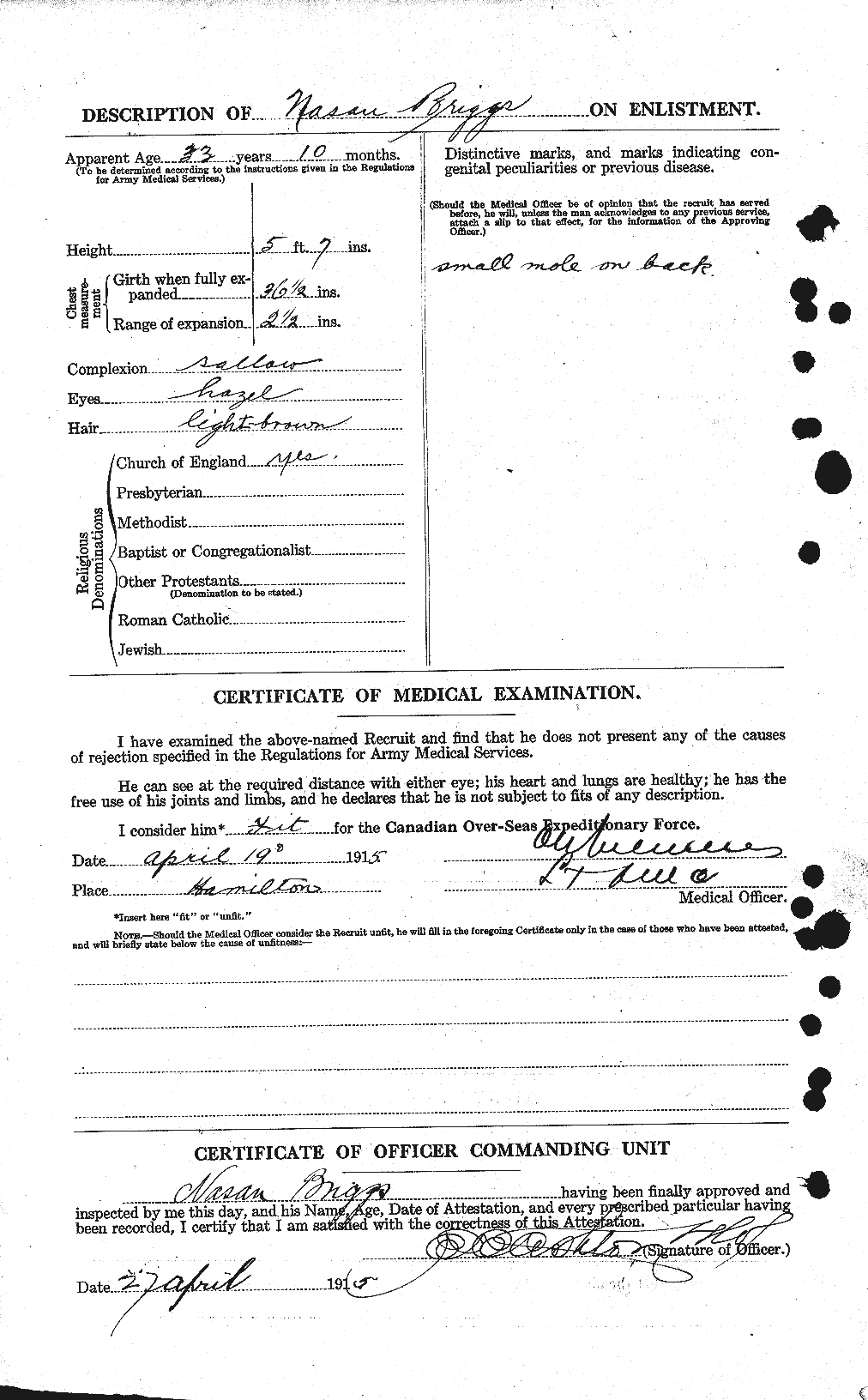 Personnel Records of the First World War - CEF 264077b