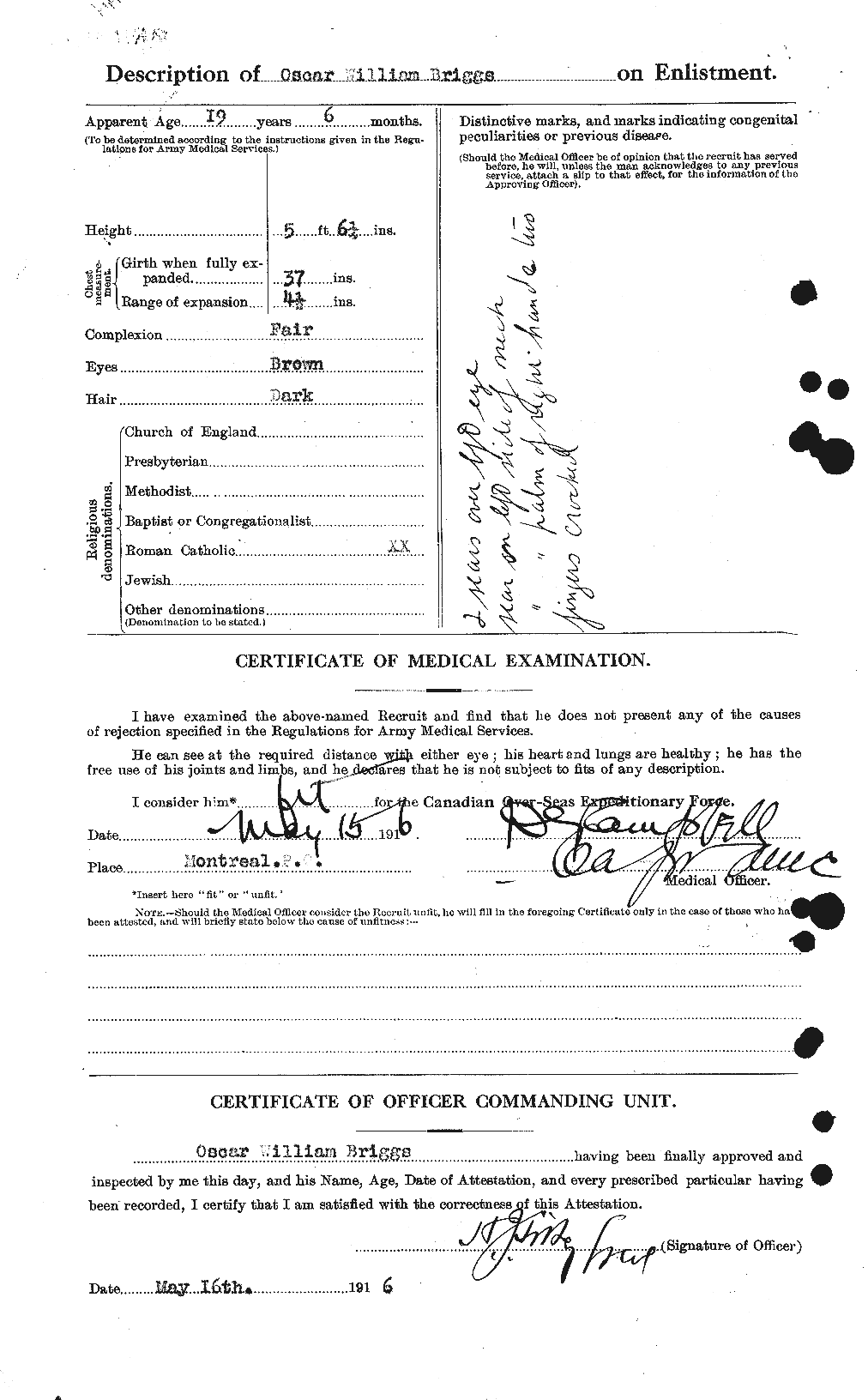 Personnel Records of the First World War - CEF 264080b