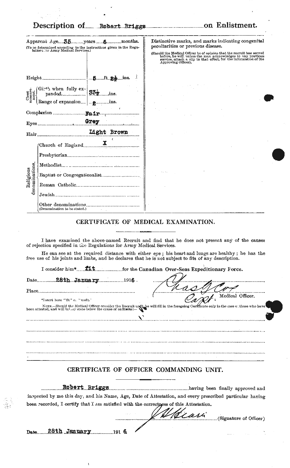 Personnel Records of the First World War - CEF 264089b