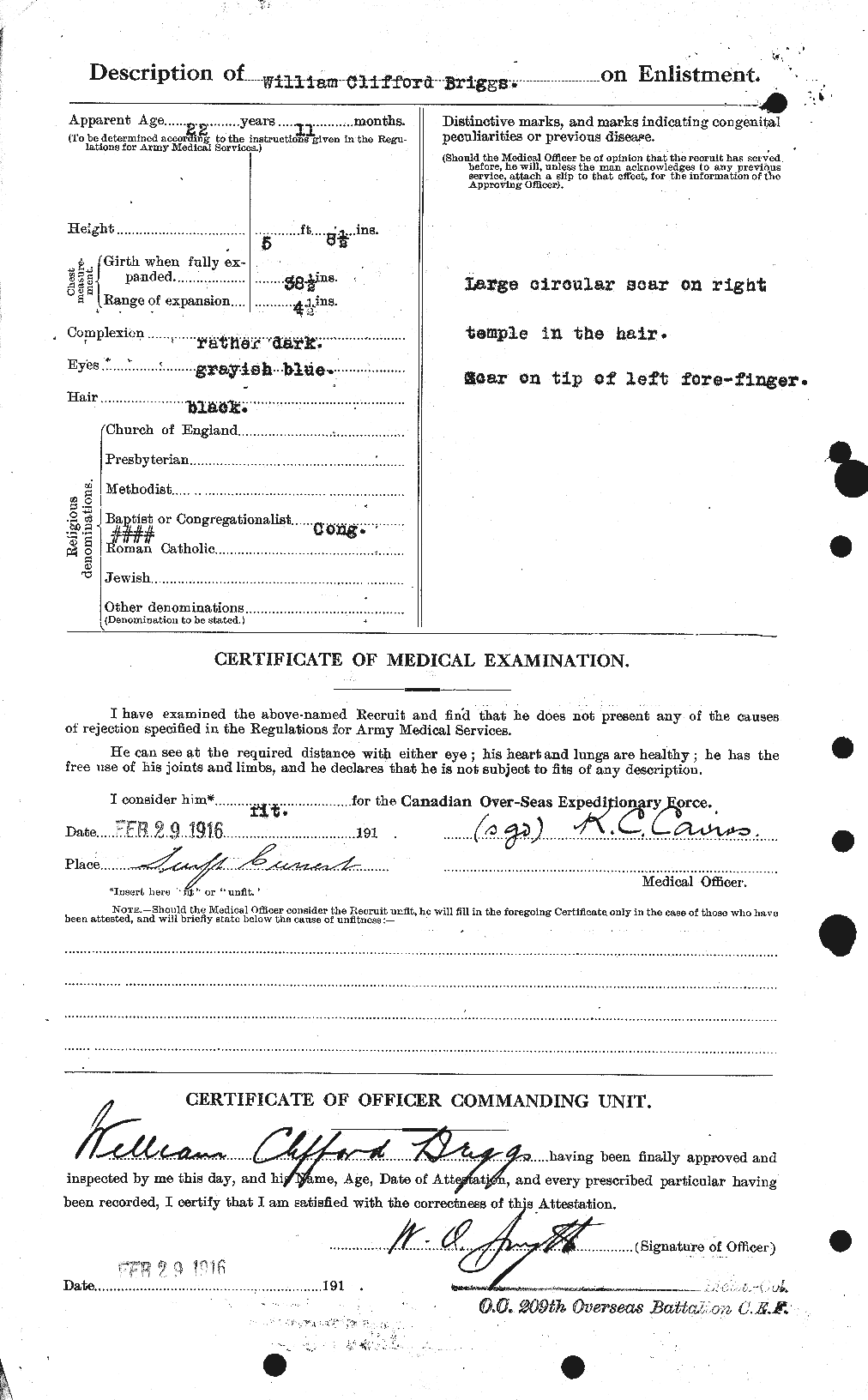 Personnel Records of the First World War - CEF 264118b
