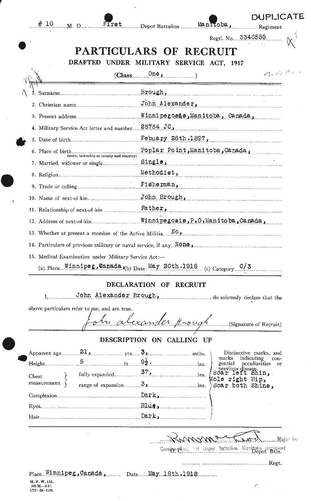 Personnel Records of the First World War - CEF 264476a