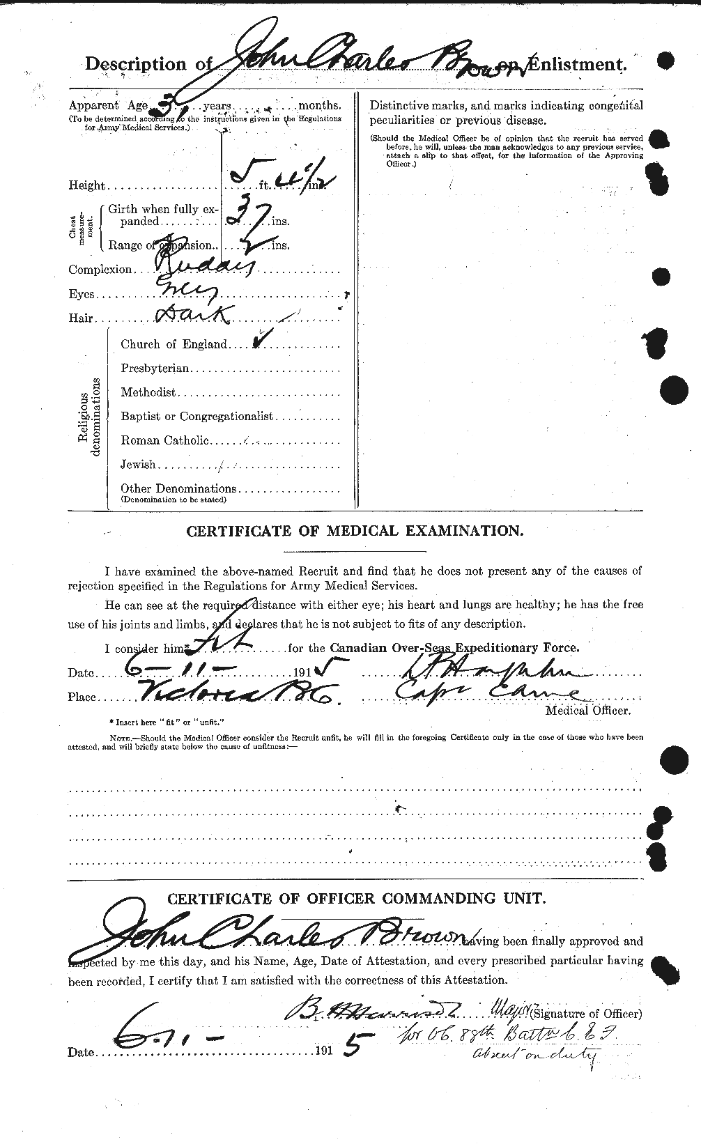 Personnel Records of the First World War - CEF 264577b